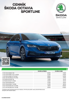 Skoda Octavia Sportline - cennik-2023 